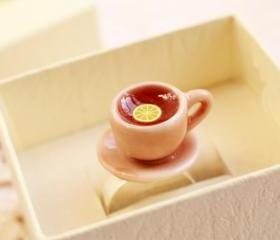 Teacup ring, tea cup ring, kawaii food ring, mini food ring